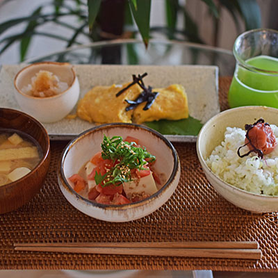 今日から8月、米を食す