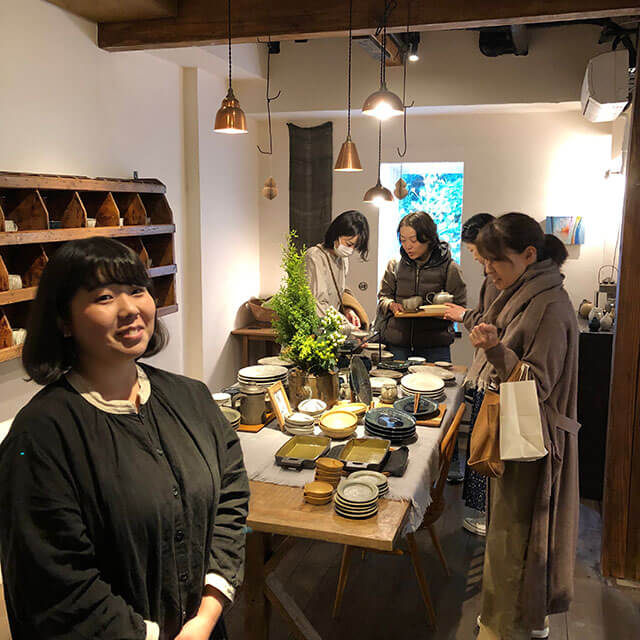 食べるお茶する器展、初日